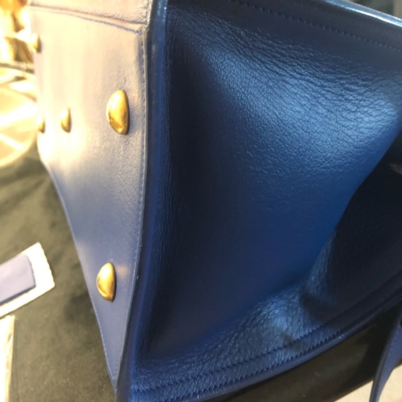 ⛔️SOLD🚫Saint Laurent Cabas ChYc Blue Leather BAG - Picture 8 of 8
